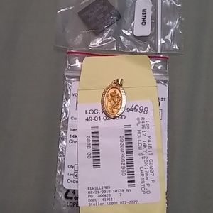 New 14k Gold St Chistopher Pendant